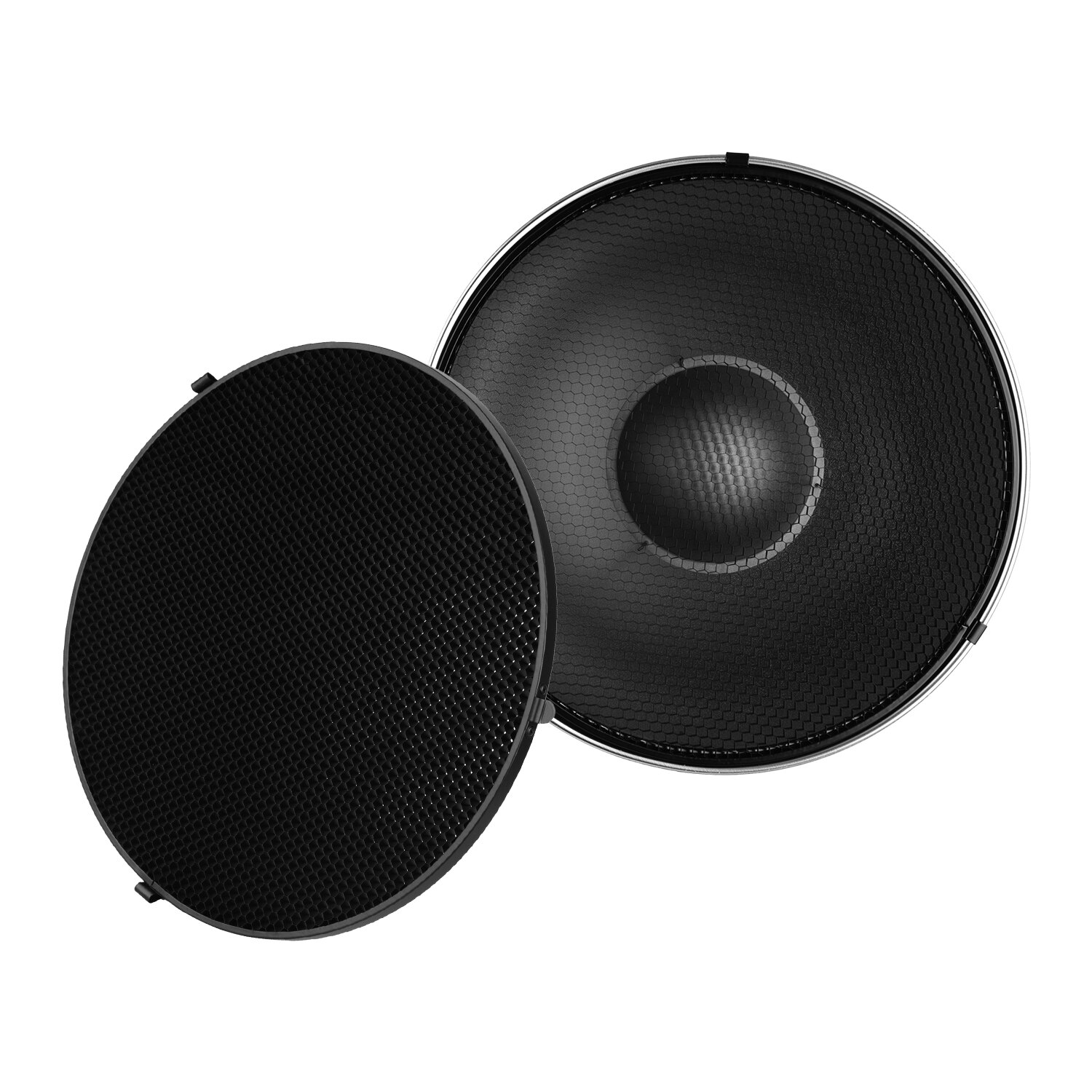16 Inch Beauty Dish Studio Photography Reflector Diffuser with Honeycomb Soft Cloth for Bowens Mount Speedlite Strobe Light