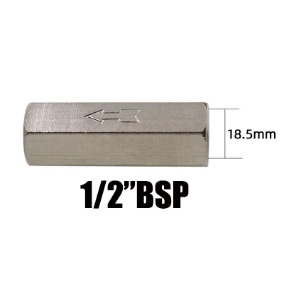 Pneumatisches messing-rückschlagventil mit vollem durchgang, einwegventil ohne rückschlag für luftkompressoren: Schwarz