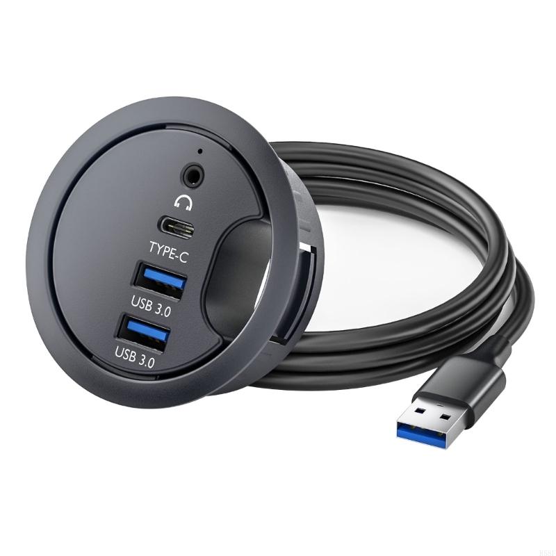 R58F USB DEK GROMMET OVER USB Piczowo -montażowy kabel pulpitu pulpitu pulpitu: orange