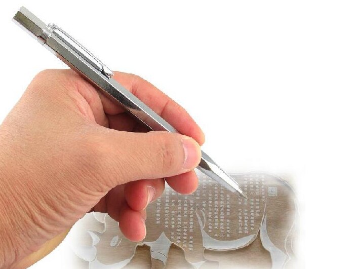 Diamanthoved glasskærer keramiske fliser skære kunst værktøj kniv gravering pen glas sten metal bogstaver skære act 004