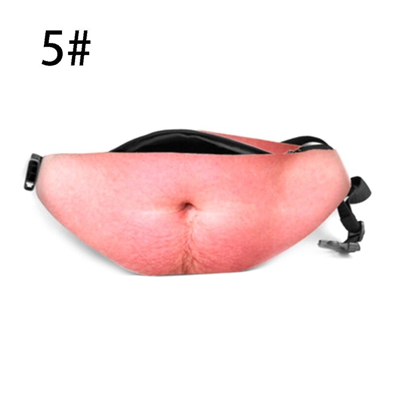 Neuheit Spaß Männer Frauen Vati Tasche Papa Bod Taille Taschen Bahre Fett Haarigen Bauch fanny Pack