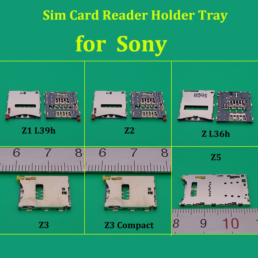 Nieuw Voor Sony Xperia Z L36 Z1 L39h Z2 L50W Z3 Z3 Compact Z5 Sim Kaartlezer Houder Lade Slot socket