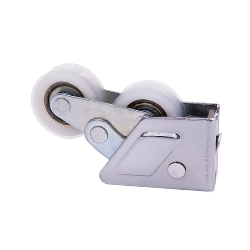 Stainless Steel Pulley 8*2*4cm Pulley for Glass Cabinet Sliding Door Roller Clamp Steel Wheel Pulley Track