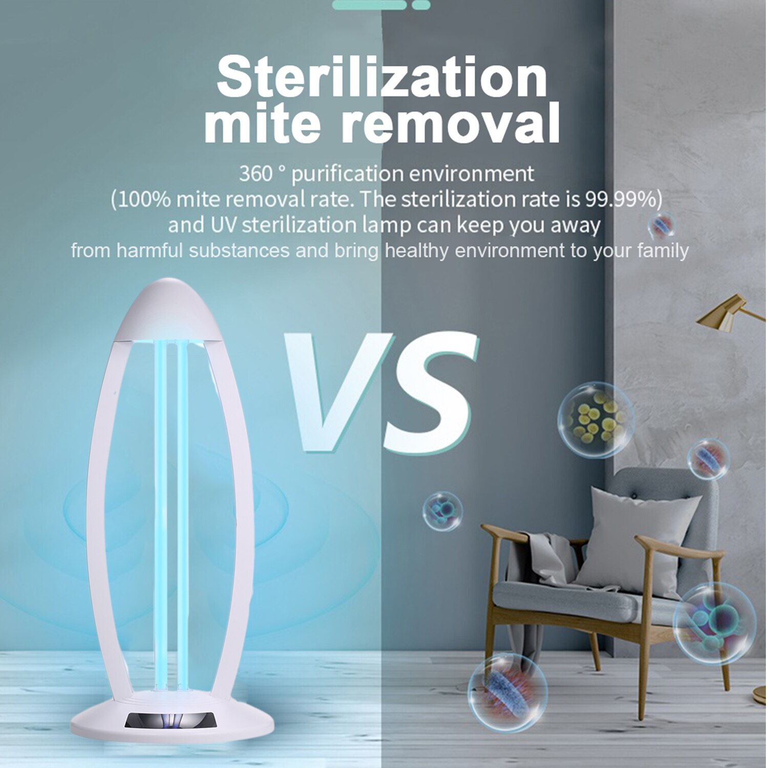 UV + Ozon Lampe uv sterilisator ozono generador Milben Lampe UV Licht Milben Deodorizer Uv-Licht Rohr Glühbirne uv sanitizer