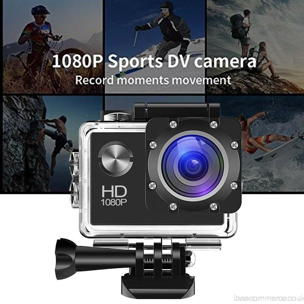 2 inch Ultra HD 1080P Action Camcorder Sports DV Camera DVR Under 30M Waterproof