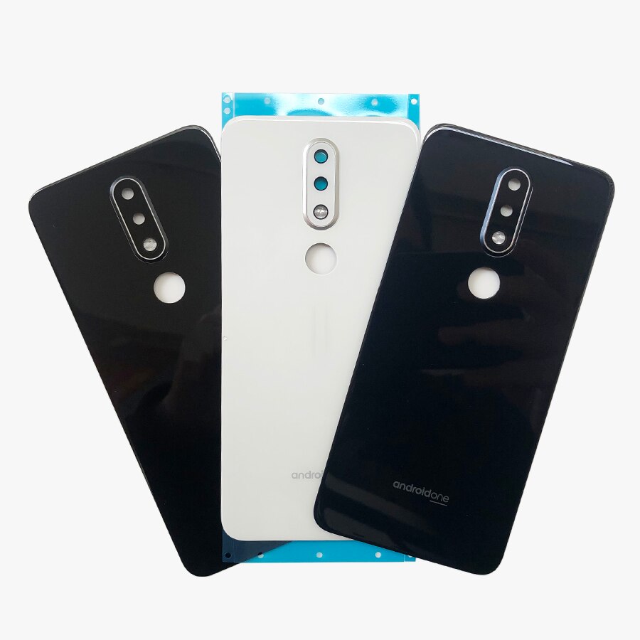 100% Original Glass For Nokia 6.1 Plus X6 5.8&quot; TA-1083 TA-1099 TA-1116 TA-1103 Glass Rear Back Door Housing Battery Cover