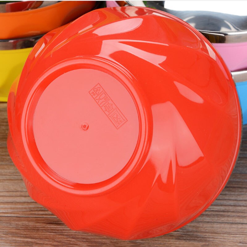 Stainless Steel Bowl Double Layer Thickened Bowls Thickened Household Tableware Kitchen Dinnerware Suppies Rice Fruit Bowl