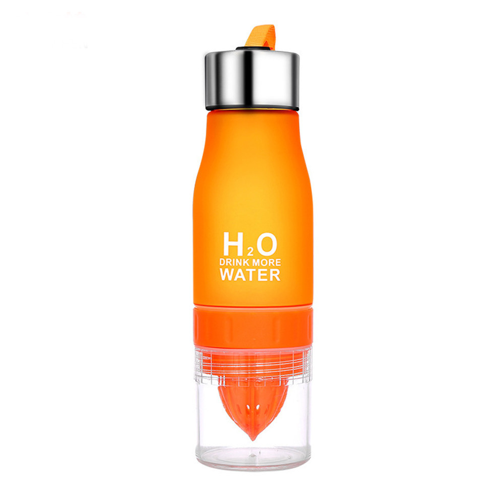 700 Ml Citroen Cup Fles H2O Drink Meer Water Drinken Fiets Fles Keuken Accessoires Keuken Gadgets Keuken Tool Keukenhulpjes: Oranje