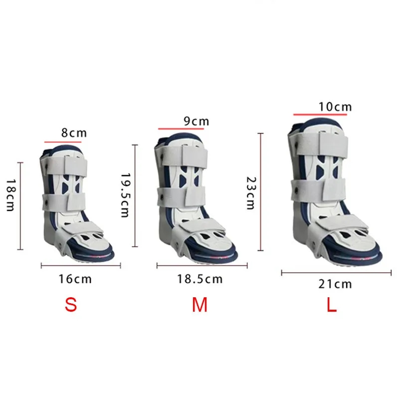 Verstelbare Ademende Enkel Voet Breuk Brace Stabilisator Fixatie Enkel Breuk Verstuiking Protector Enkel Bevestiging Spalk: Violet / xlarge
