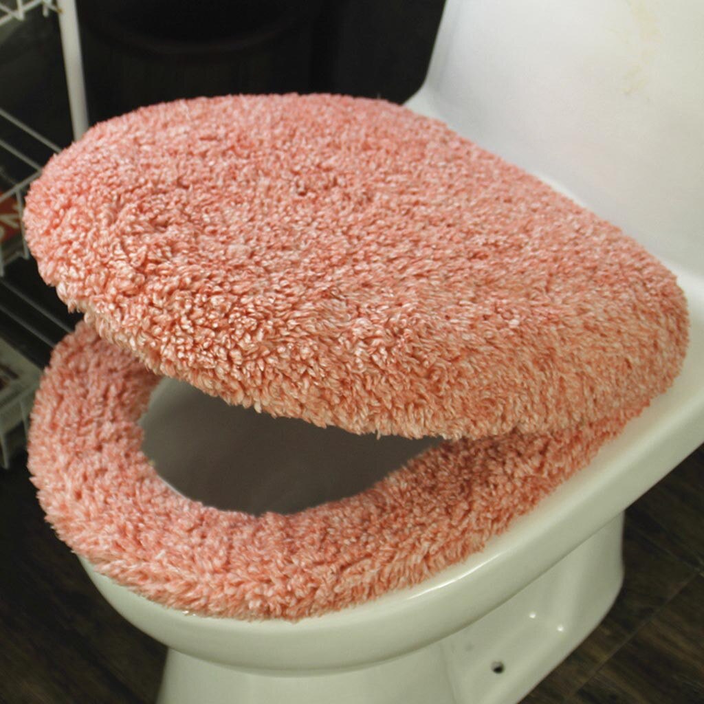 Universal Plush Warm Bathroom Mat 3pcs/set Warm Toilet Pad Cover Thicken Toilet Seat Cushion Toilet Bathroom Home Decoration