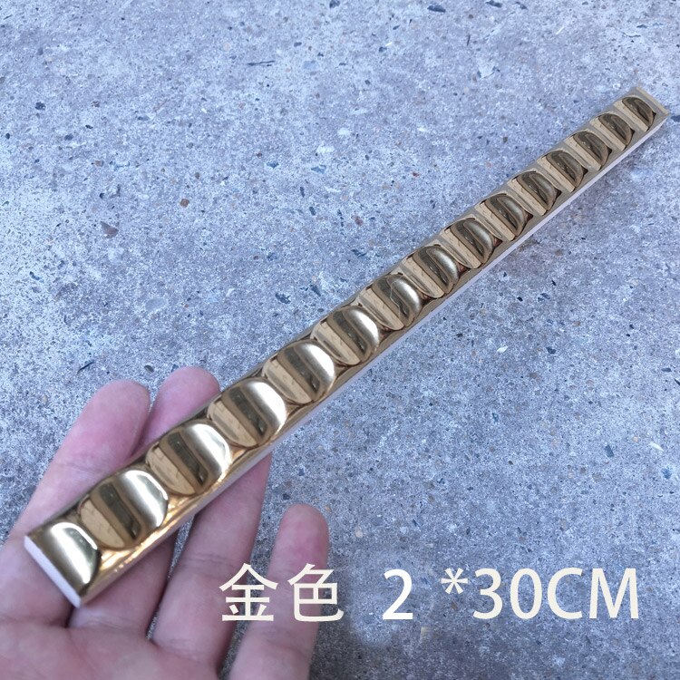 Ceramic tiles Gold and silver decorative strips: C