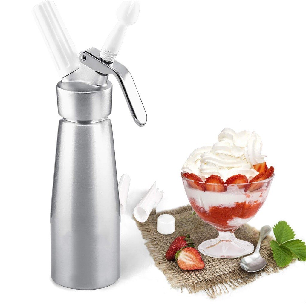 500ml Stainless Steel Whipped Cream Dispenser Included Decorating Nozzles Aluminium Whipped Cream Dispenser Whipper Dessert