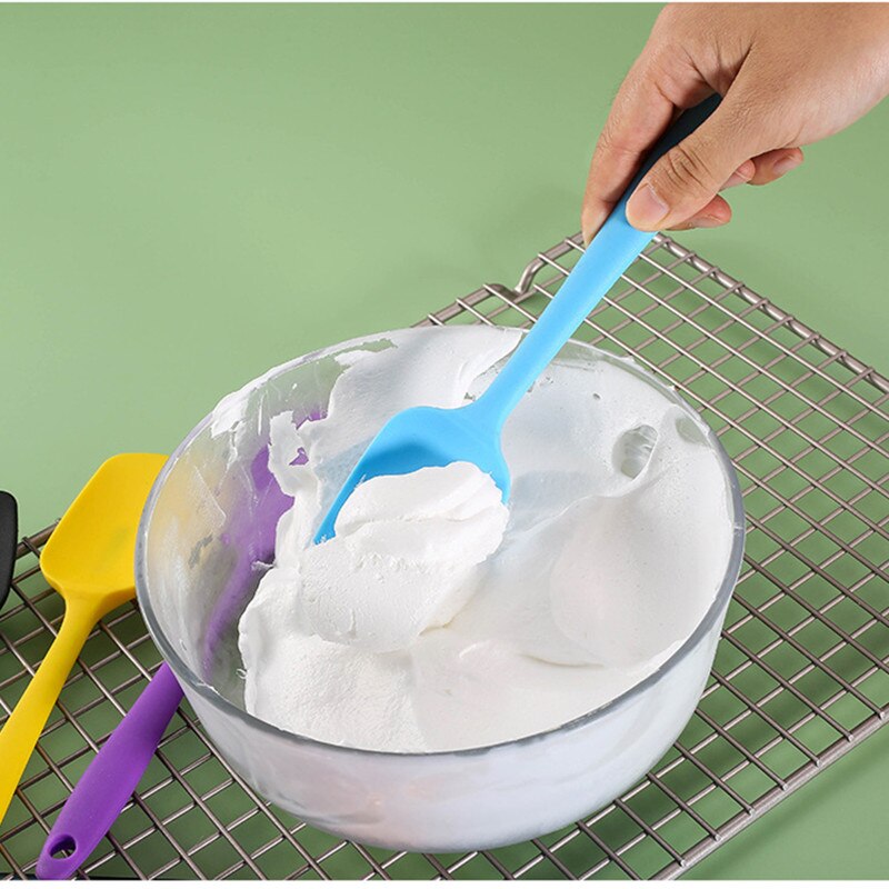 Food Grade Silicone Spatula Spoon Scraper Heat-Resistant Flexible Baking Mixing Spoon Buttter Ice Cream Scoop Kitchen Tools