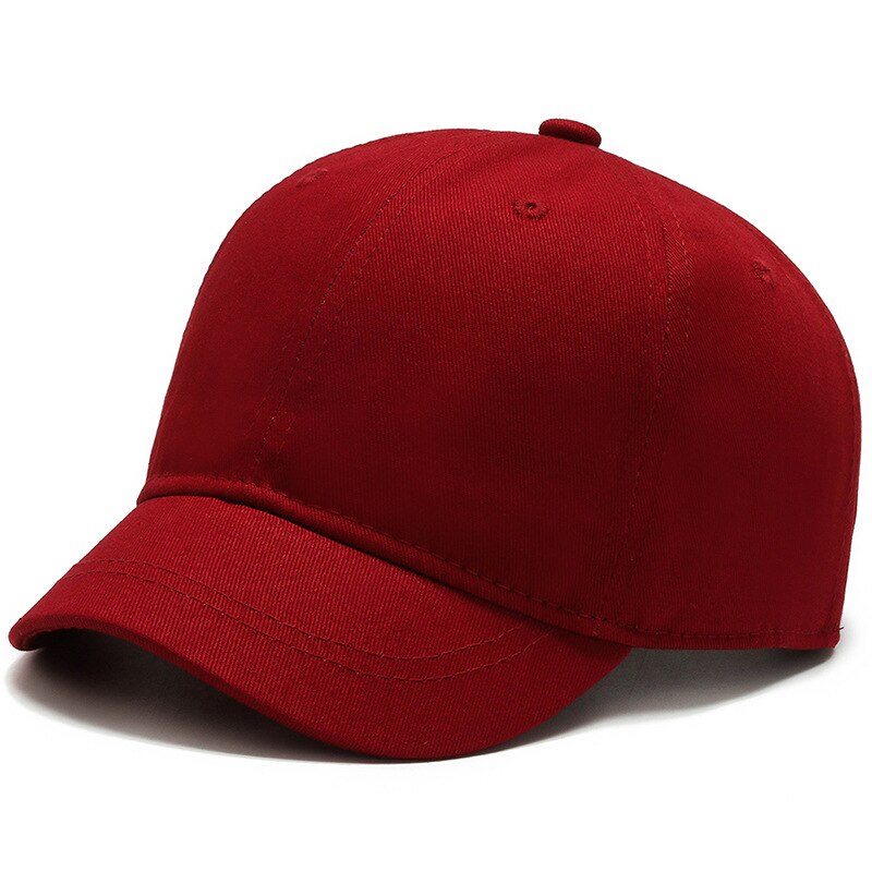 Summer Women Men Embroidered Letter M Baseball Cap Solid Snapback Short Brim Sunhat Outdoor Hip Hop Baseball Hats Casquette: Red Cap