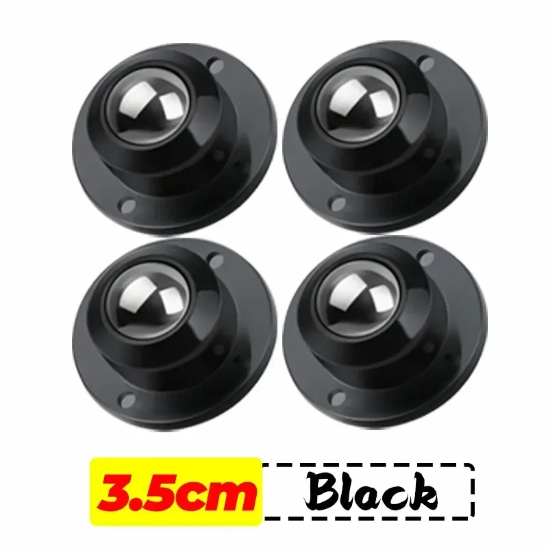 20/1x Self Adhesive Caster Wheels Universal 360° Pulley Rotating Wheels Swivel Casters Wheel Sticky Pulley Box Roller Cabinet: 3 inch / Orange