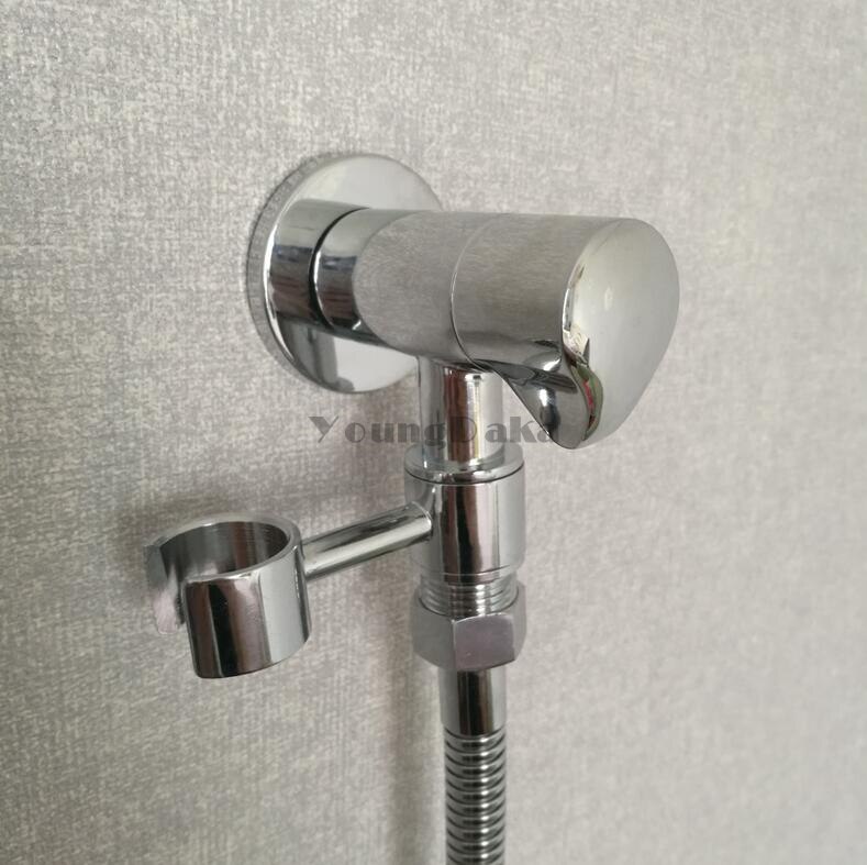 Messing Enkele Koude Water Klep Bidet Functie Twee Modus ABS Handdouche Hoofd Spray Tap. anale Douche Set