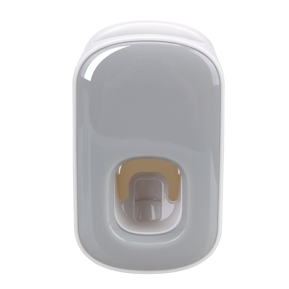 Hilife wandmontage badkamer tandenborstelhouder gereedschap tandpasta dispenser badkameraccessoires tandpasta knijpers: Grijs