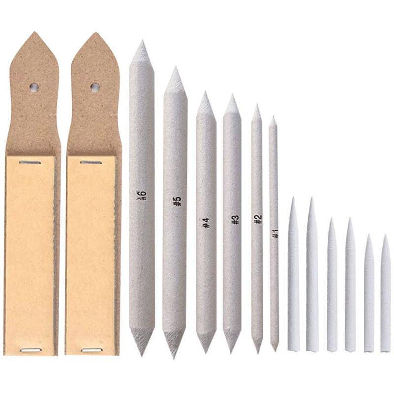 14pcs/Set Paper Sketch Drawing Tools Blending Stumps Shading Tools Drawing Sketching Blending Stumps Charcoal Sketch Pen