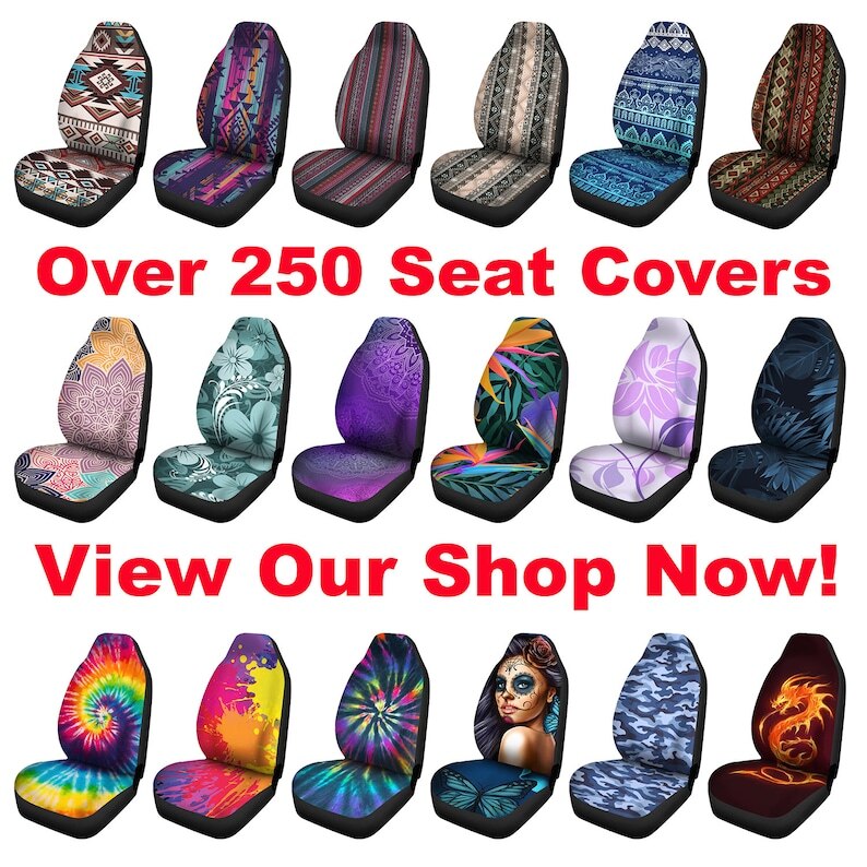 Paars Harten Grunge Auto Stoelhoezen Paar, 2 Front Stoelhoezen, Seat Cover Voor Auto, car Seat Protector, Auto Accessoire