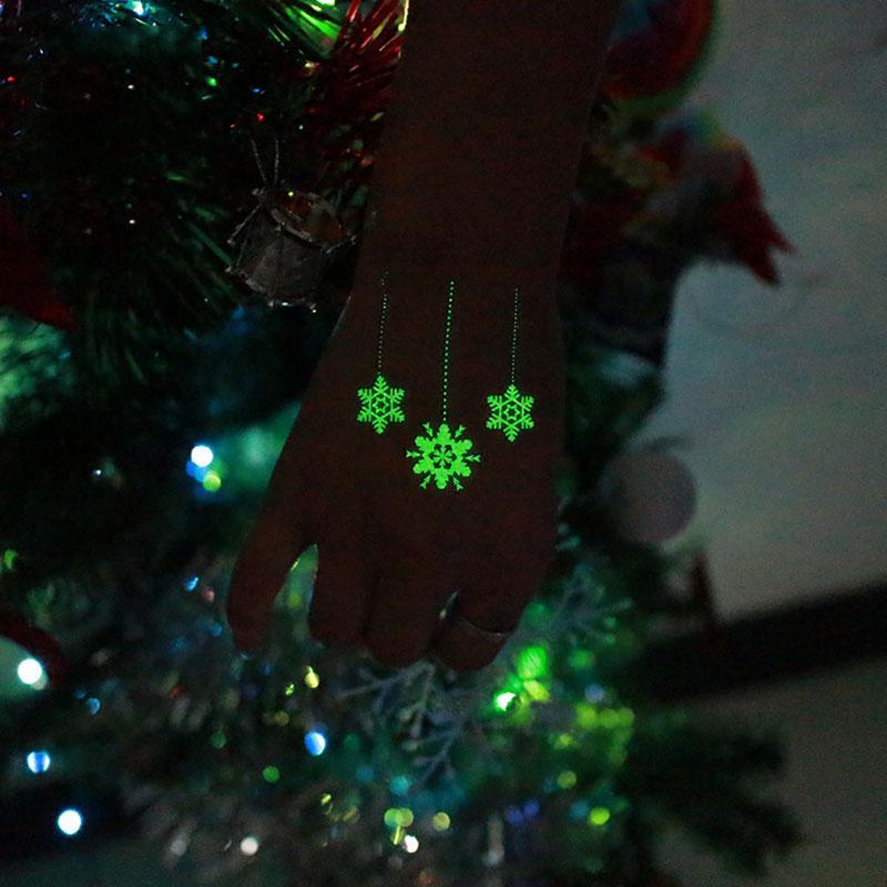 Luminous Stickers Decals Glow in the Dark decoration Fluorescent Cute smiley face stickers Christmas Halloween Luminous Sticker