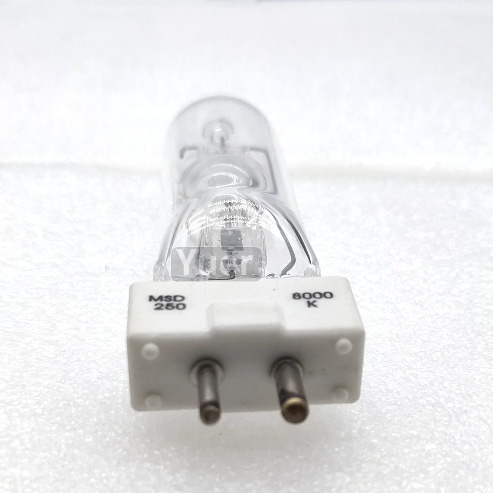 Scenebelysningslampe msd 250/2 msd 250w watt 90v msr pære nsd 250w 8000k metall halogenlampe diskotek dj ledet bevegelig hodelys