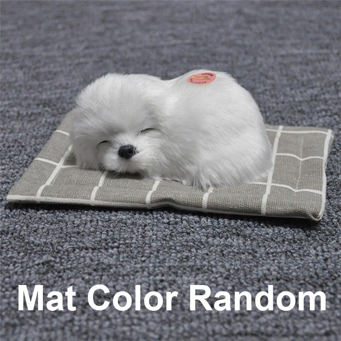 Auto Ornamenten Pluche Simulatie Slapende Hond Puppy Dashboard Decoratie Auto Interieur Home Decor Meubels Accessoires: Black