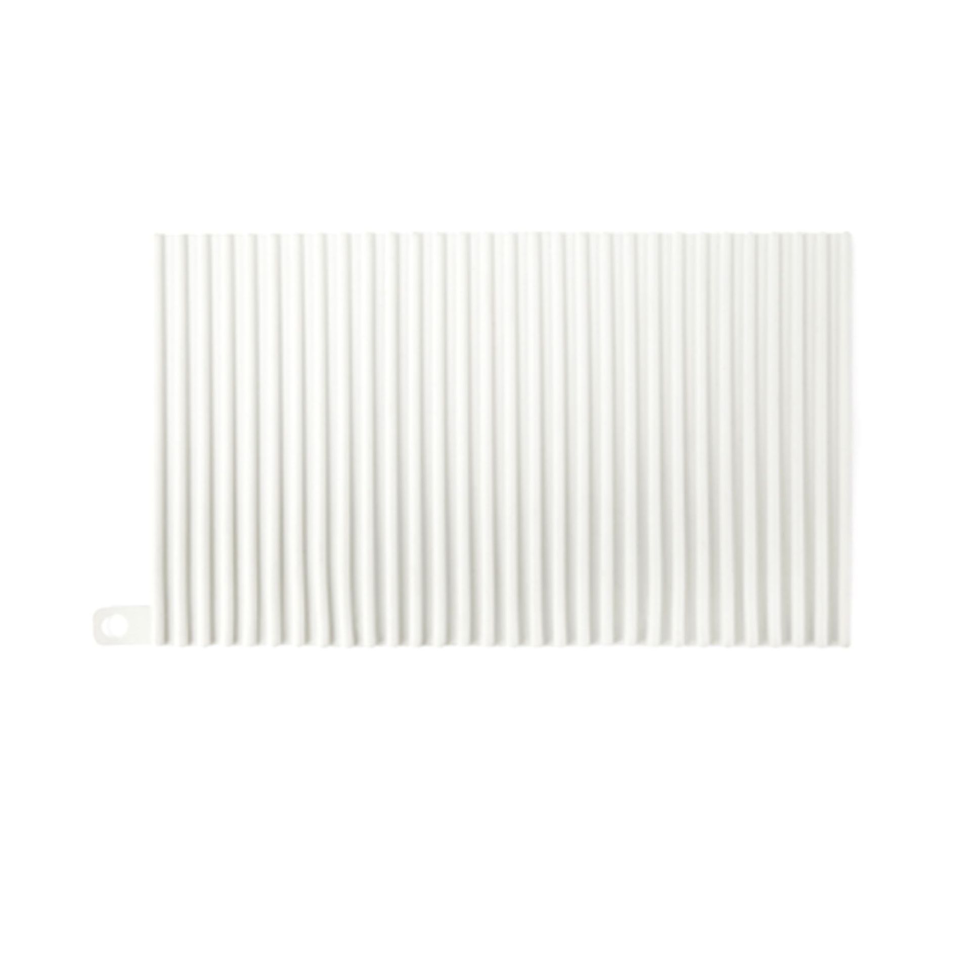 Tapete aislante para cocina, tapete colgante para escurrir el fregadero, tapete para mesa de comedor, vajilla aislante antideslizante para restaurante, herramientas de cocina, 1 ud.: Blanco
