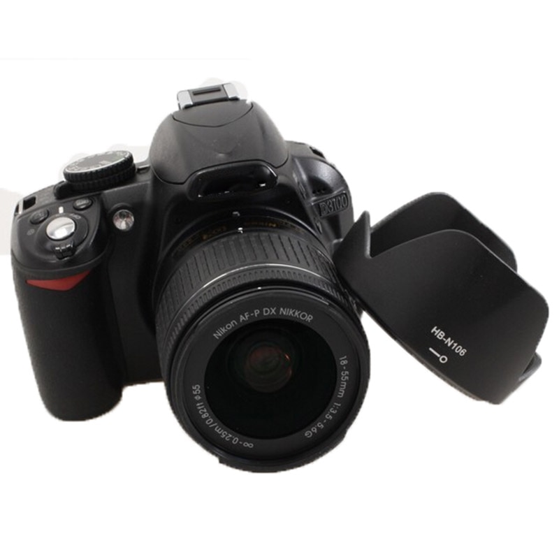 Camera Zonnekap HB-N106 55 Mm Bajonet Petal Omkeerbare Zonnekap Suit Voor Nikon D3400 D3300 AF-P Dx 18-55 Mm F/3.5-5.6G Vr Lens