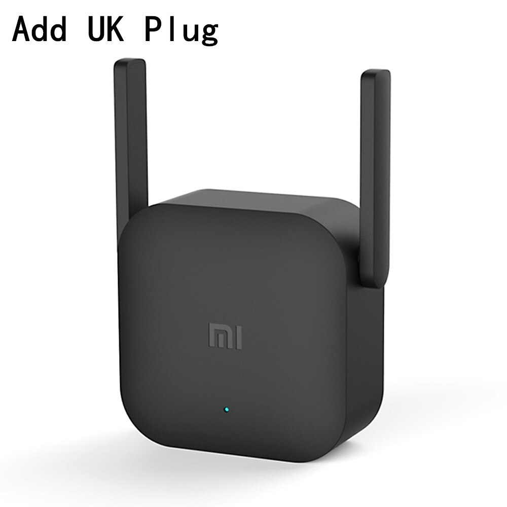 Xiaomi WiFi amplificador Pro 300Mbps 2,4G repetidor inalámbrico con 2*2 dBi antena enchufe de pared rango WiFi extensor amplificador de señal: Add UK Plug