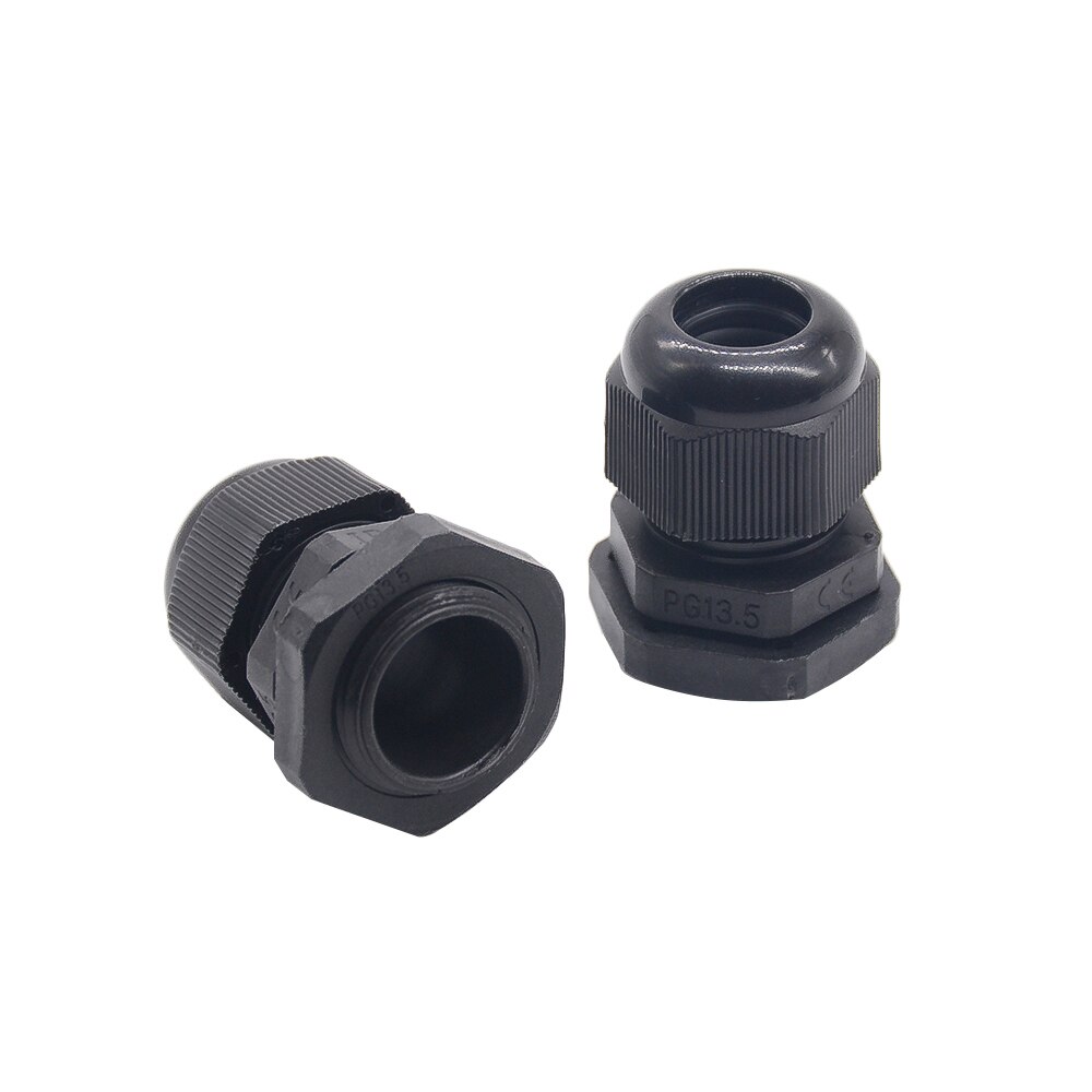 10pcs/lot IP68 PG19 for 12-15mm Cable CE Waterproof Nylon Plastic Cable Gland Connector