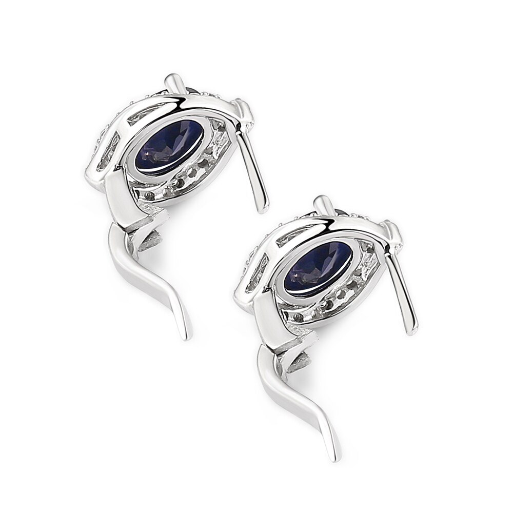 Gem's Ballet 3.26C saphir bleu naturel pierres précieuses Vintage boucles d'oreilles en argent Sterling 925 bijoux fins pour les femmes directe