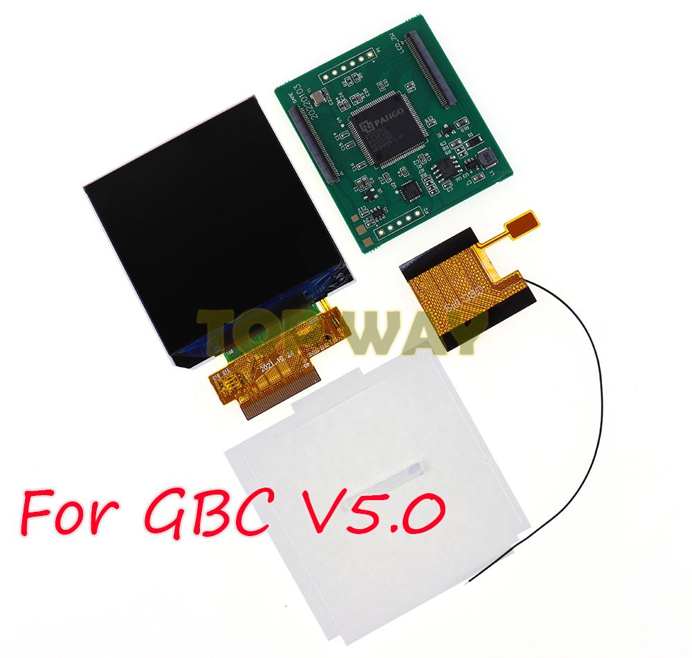 1Set Vervanging Voor Nintend Gbc Screen Gelamineerd Ips Lcd Panel Kit Voor Gameboy Kleur V2.0 2.0 Backlight Logo Gamenaissance