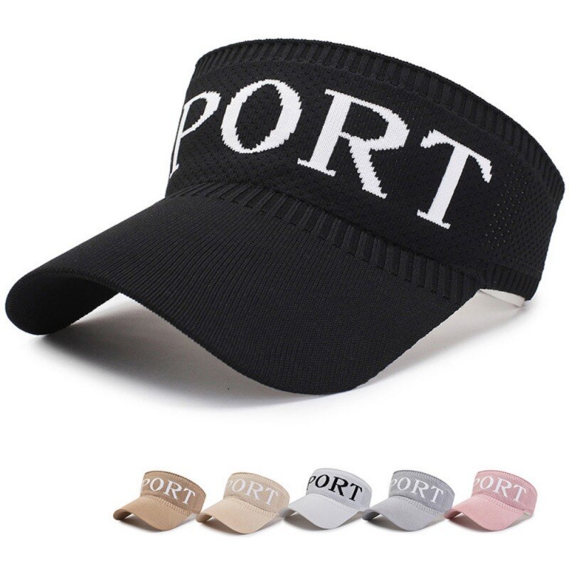 Anti UV Headscarf Soft Brim Sun Protect Visor Running Cap Outdoor Leisure Empty Top Hats For Women Men