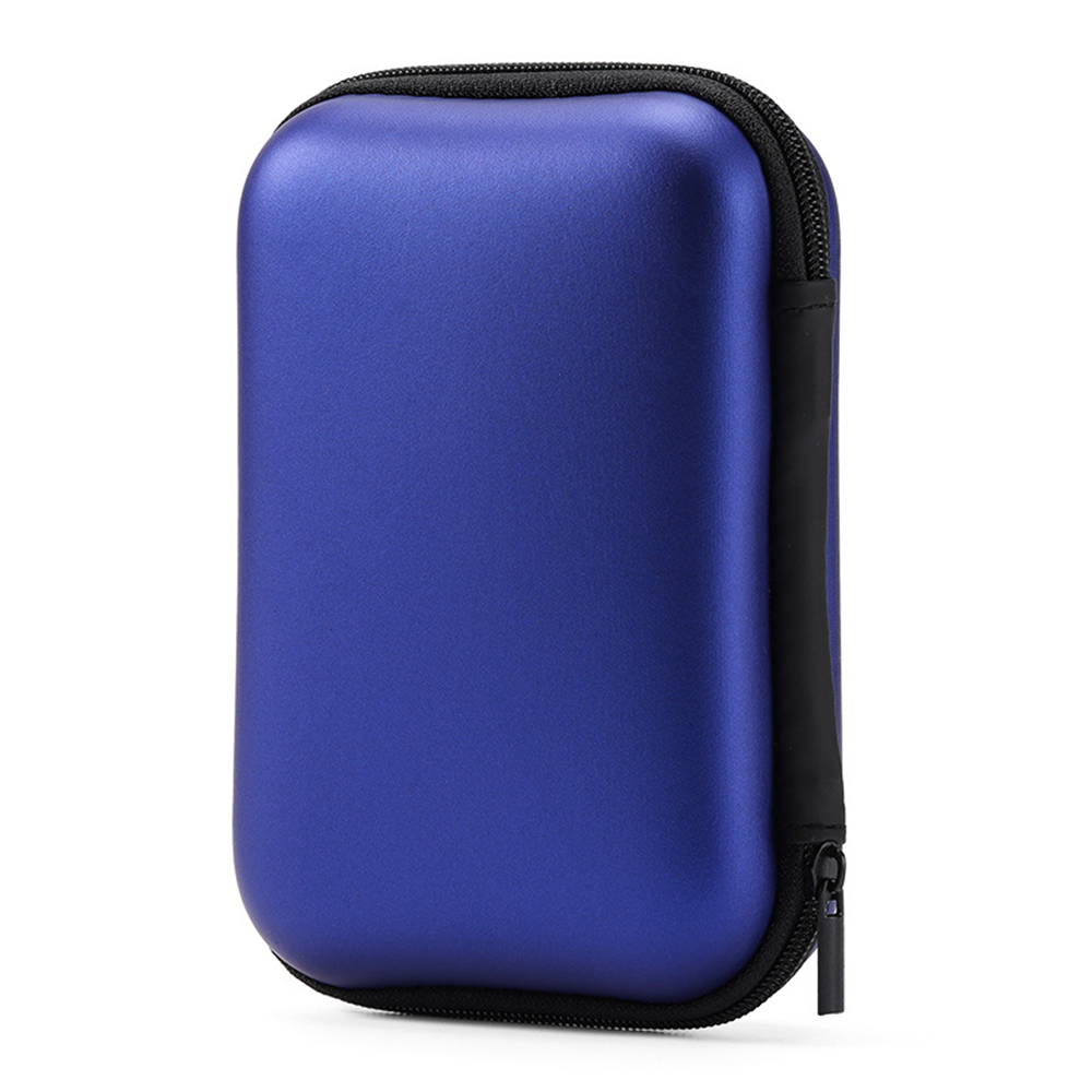 7 Farben erhältlich 2,5 Zoll HDD Kasten Tasche Fall Tragbare Festplatten-Tasche Headset-Tasche Multifunktions-Mobil-Energie-Pack Tragbare Tasche: königlich Blau