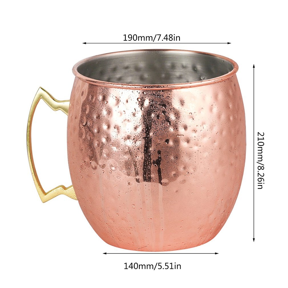 Giant 5L Hammered Moscow Mule Mug Mega Mug Moscow Mule Ice Bucket Glasses Mug Stainless Steel Mugs for Party Bar