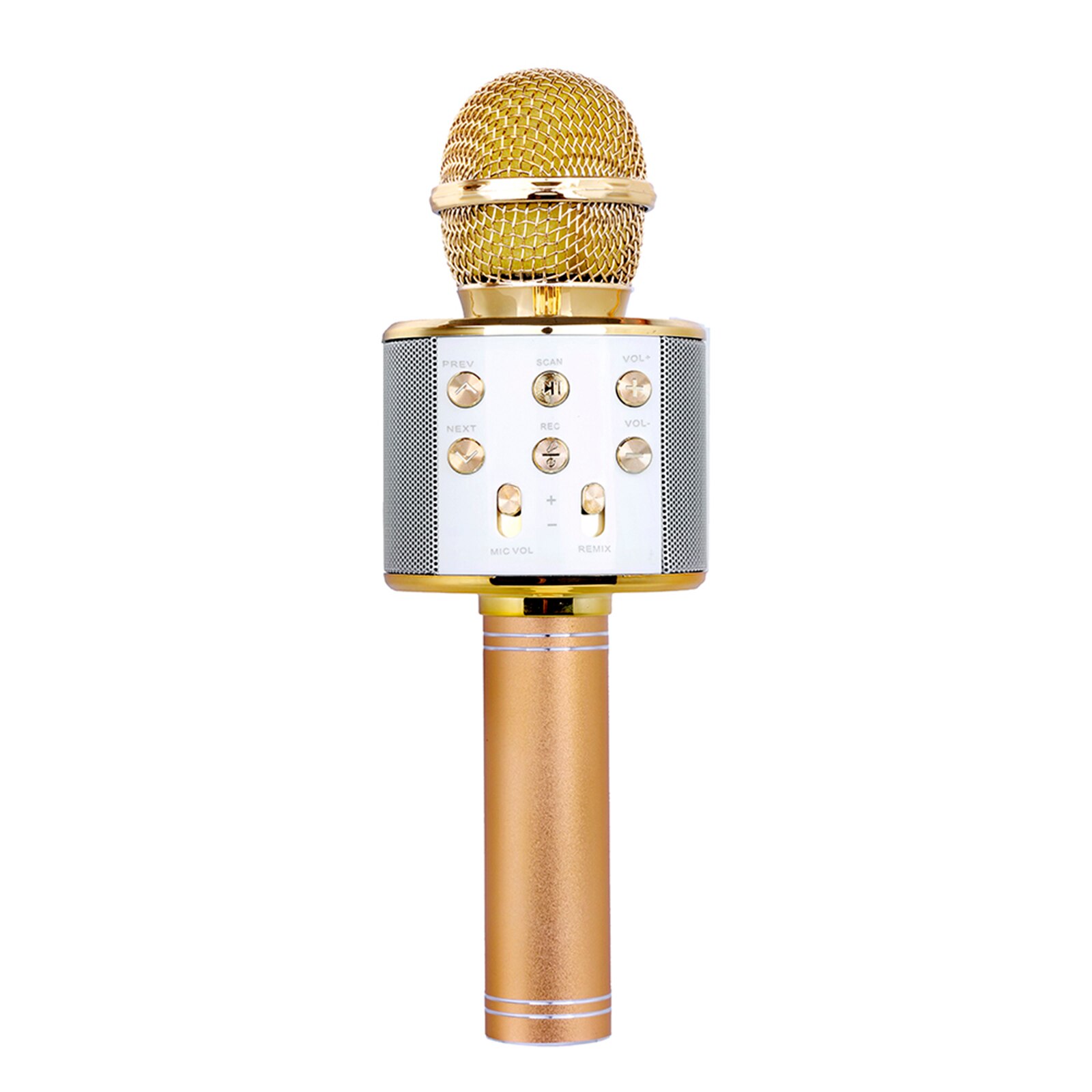Draadloze Bluetooth Microfoons 3-In-1 Karaoke Mic Speaker Bluetooth Draadloze Microfoon Audio Video Microfoons Muziek KQS8: Grijs