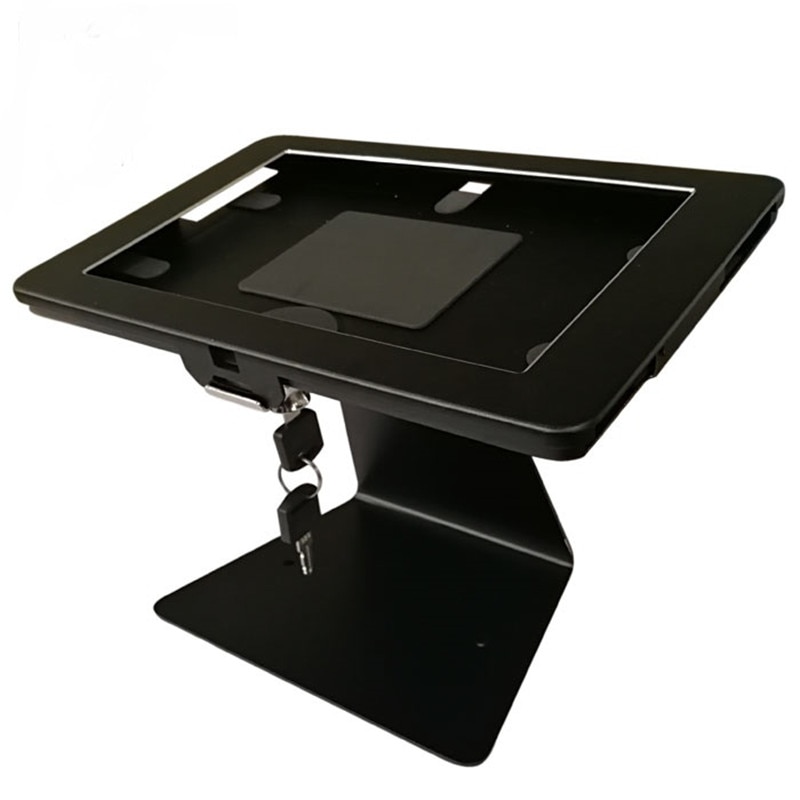 android 10.1" tablet pc countertop/desk/table ordering stand kiosk, metal PAD bracket with keylocks mounting for huawei tablet