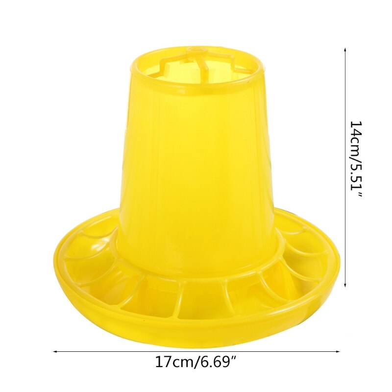 Baby Chicken Feeder for Poultry Plastic Chick Feeder for Up to 12 Chicks At Once Easy to Clean Highly Practical for Coop