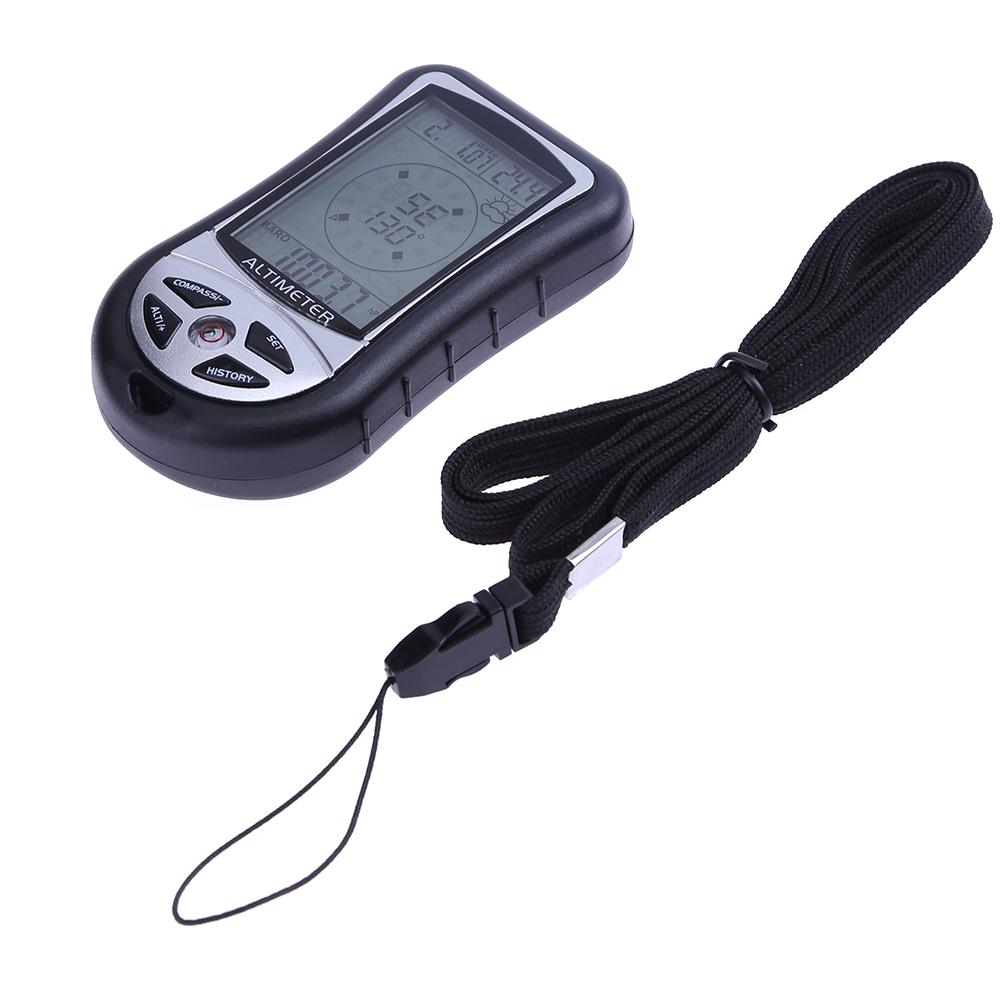 Handheld Digital Lcd Display 8 In 1 Kompas Hoogtemeter Barometer Thermometer Weersverwachting Klok Voor Outdoor Klimmen Wandelen