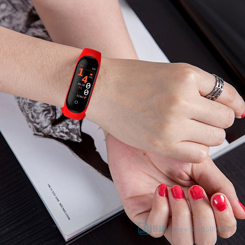Armband män kvinnor smart klocka telefon android ios blod smartband musik spela kontroll tryck övervaka hjärtfrekvens smart band
