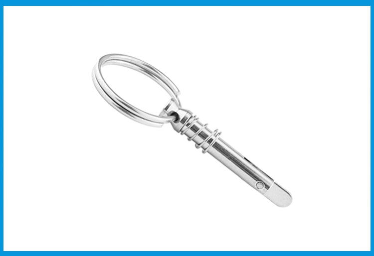 2 stuks 6.3mm Rvs 316 Quick Release Pin met ring voor Boot Bimini Top Dek Scharnier Marine hardware
