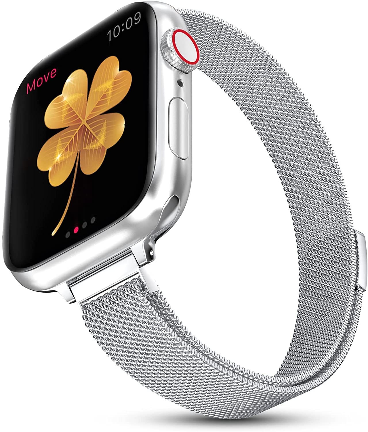 Milanesiskt öglearmband för apple watch-band 40mm 44mm 41mm 45mm 42mm 49mm 38mm slimt armband iwatch-serien 3 5 4 6 se 7 8 ultra 2 9