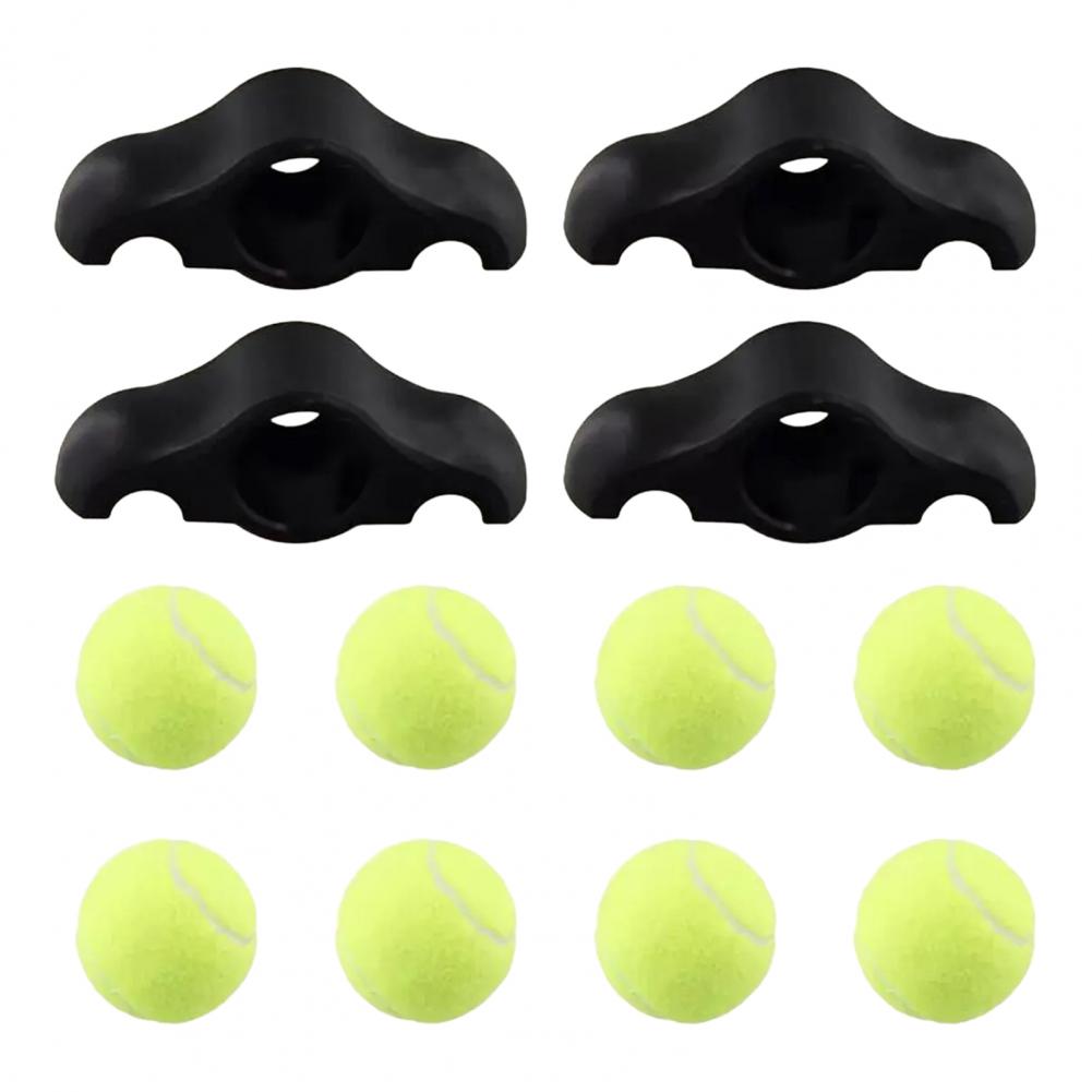 4 Uds 8 pelotas de tenis almohadillas de pie para bicicleta Wahoo Kickr Core Fitness Bike Protector de suelo absorbente de golpes bolas basculantes: Default Title