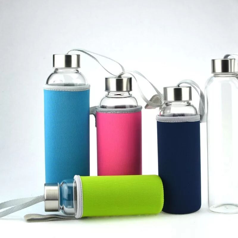 Car Thermos Glass Cup with Lid Water Cup for Easy Carrying Car Office Cup