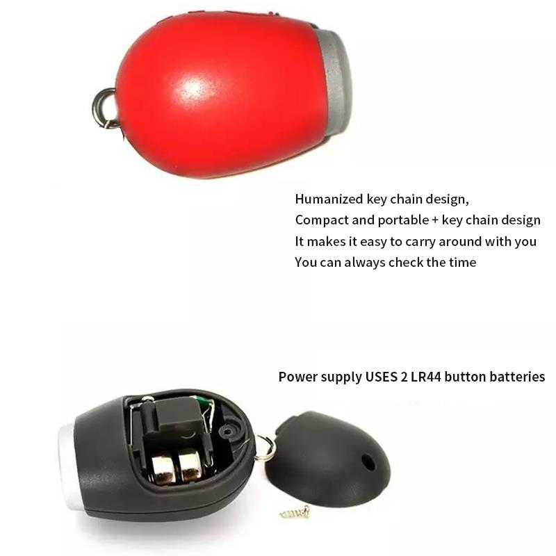 Mini led horloge projector zaklamp hangend touw klein draagbaar klokje digitale tijdprojectieklok hoge intensiteit led-licht