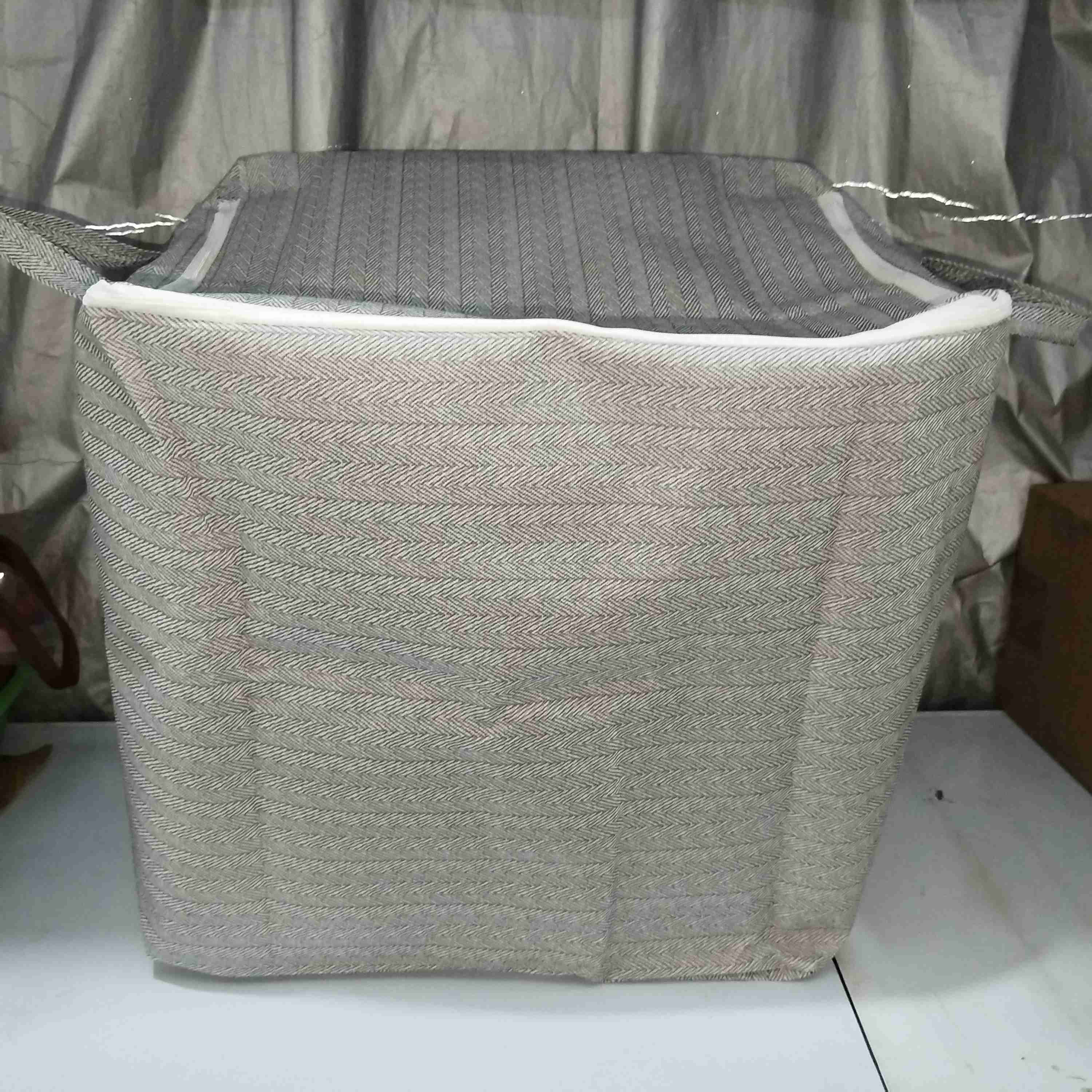 30/110/150/220L Non-woven Quilt Storage Bag with Lids Zipper Foldable Clothes Quilt Bins Container Large Capacity Dust-proof Bag