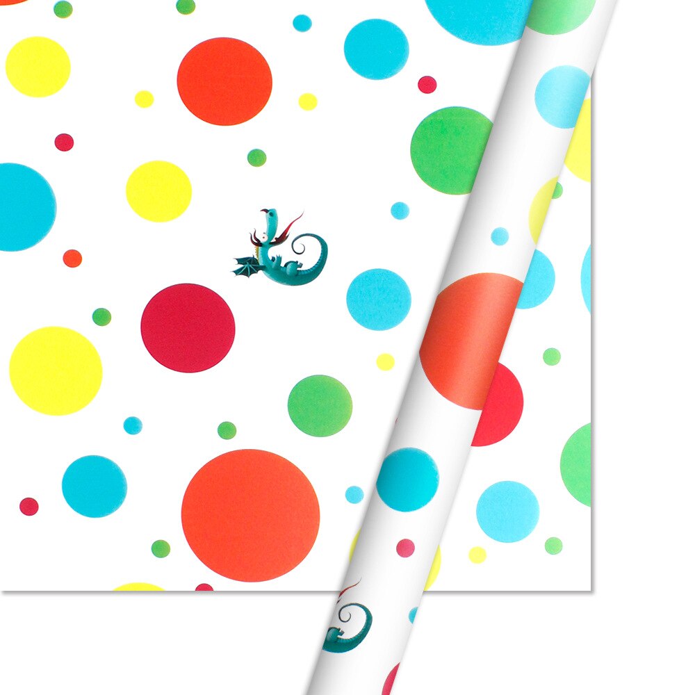 Omslagspapper bestruket papper isbjörn tecknad silkespapper prickad låda blomma scrapbook papper 50cm *76cm: 9