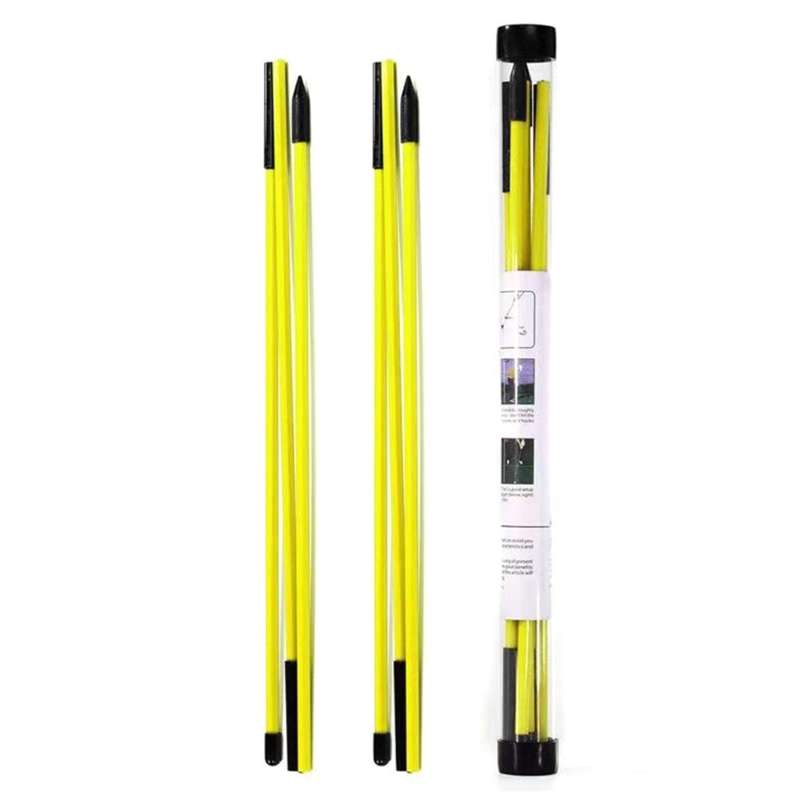 Bâtons de golf pliables, tiges d'entraînement, outils d'entraînement de swing, lot de 2, 11%: YELLOW