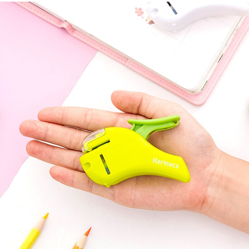 KOKUYO-grapadora sin costuras de Japón, Mini grapadora de aire en relieve, respetuosa con el medio ambiente, portátil, ahorro de trabajo, 1 unidad