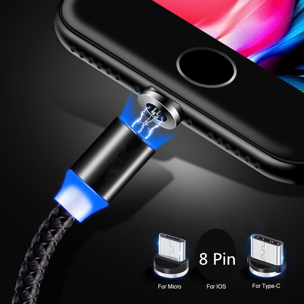 Asus Zenfone Max ZB634KL ZB631KL Magnetische Micro Usb Charge Cable Voor Samsung A10 Huawei Honor 8X Meizu M5 Android Telefoon lader